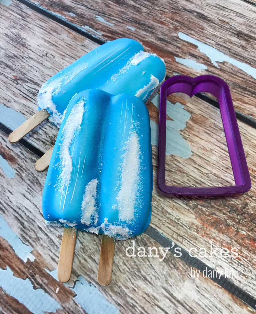 Double Popsicle #4 Cookie Cutter and Fondant Cutter and Clay Cutter