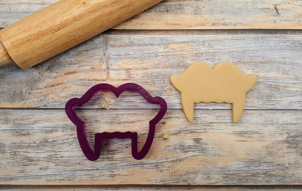 Sweet Sugarbelle Fangs with Mustache Cookie Cutter and Fondant Cutter and Clay Cutter