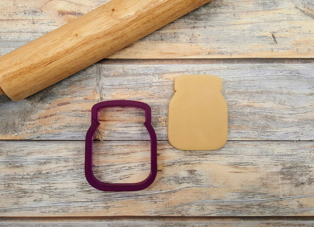 Peanut Butter Jar Cookie Cutter or Fondant Cutter and Clay Cutter