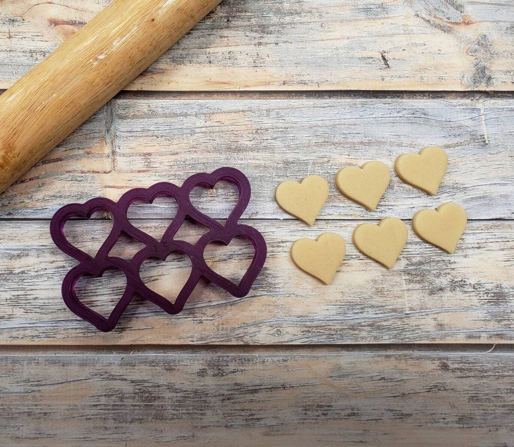 Multi-Mini Heart Cookie Cutter and Fondant Cutter and Clay Cutter