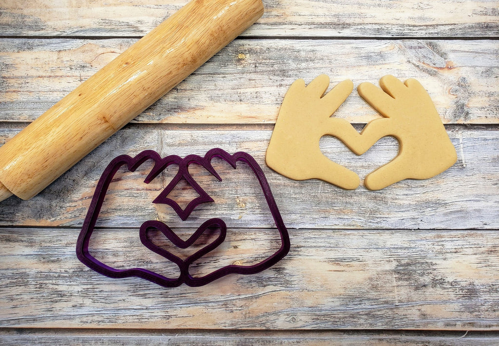 Heart Hands Cookie Cutter and Fondant Cutter and Clay Cutter