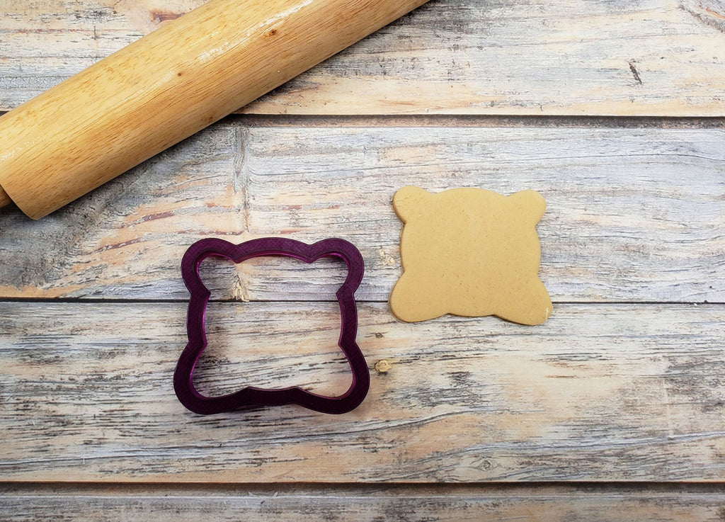 Bear Face with Paws or Flower with Petals or Pillow Cookie Cutter and Fondant Cutter and Clay Cutter