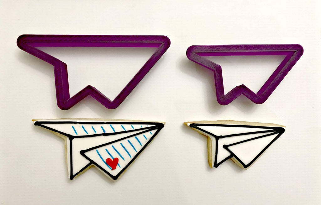 Paper Airplane Cookie Cutter and Fondant Cutter