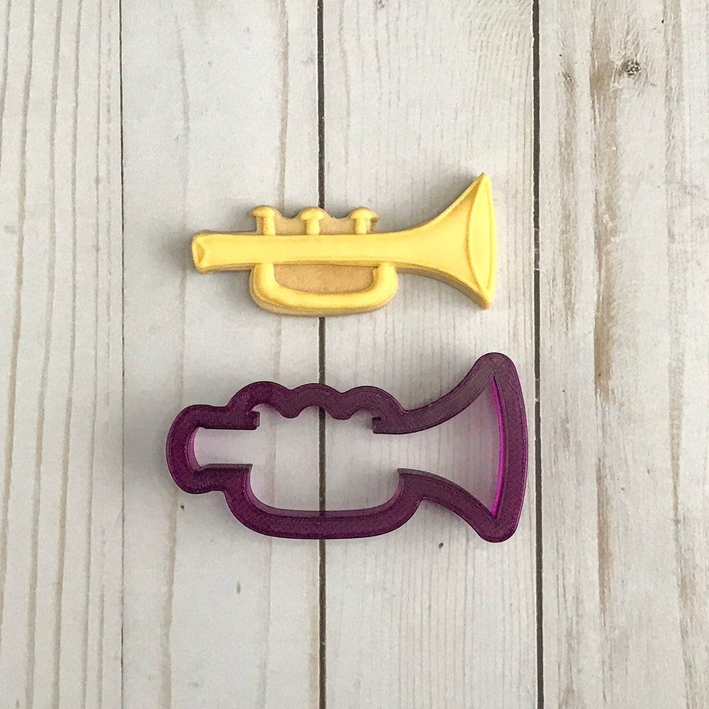 Trumpet Cookie Cutter and Fondant Cutter and Clay Cutter