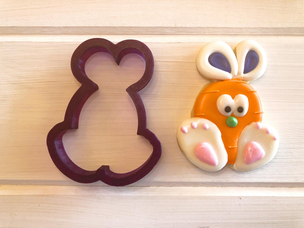 Bunny Egg or Bunny Carrot Cookie Cutter and Fondant Cutter and Clay Cutter