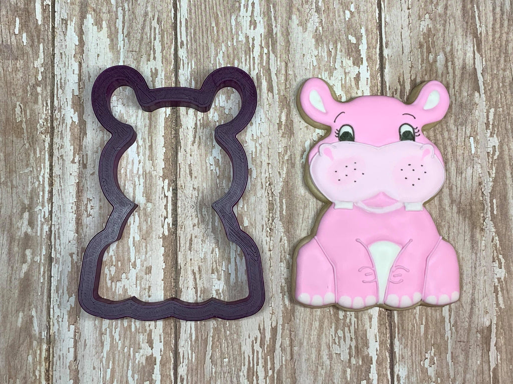 Hippo #2 Cookie Cutter and Fondant Cutter and Clay Cutter