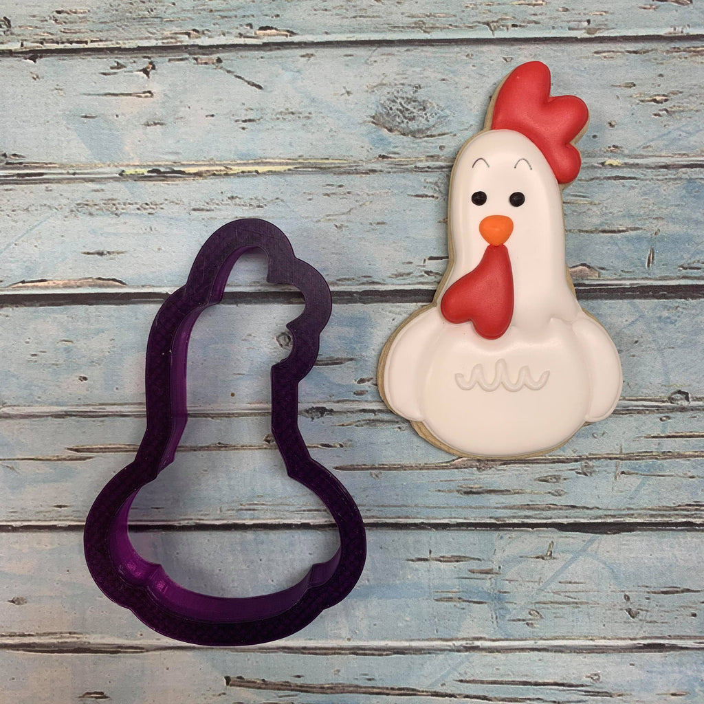 Chicken or Sitting Chicken Cookie Cutter and Fondant Cutter and Clay Cutter