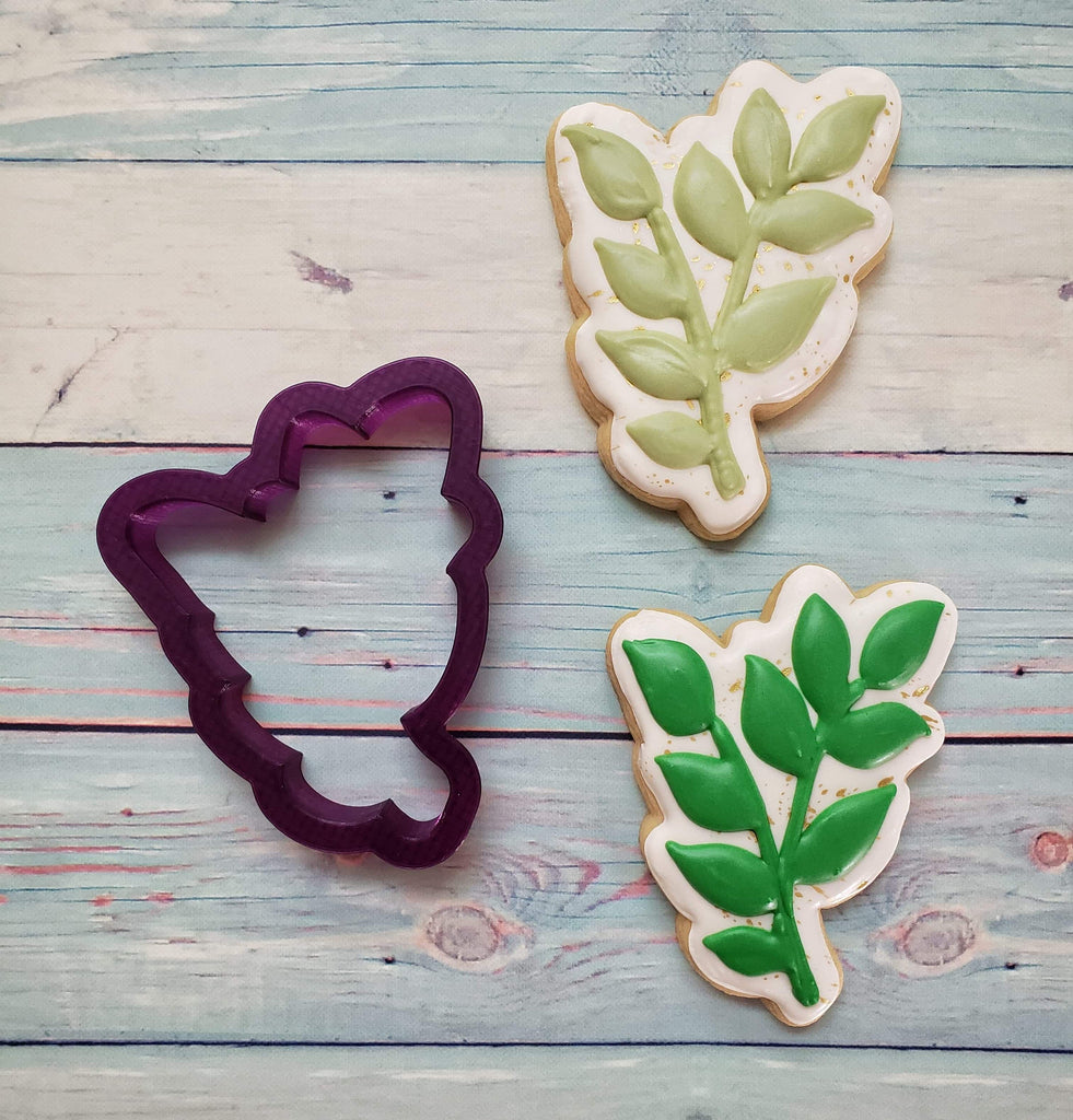 Leaf Flourish #3 Cookie Cutter and Fondant Cutter and Clay Cutter