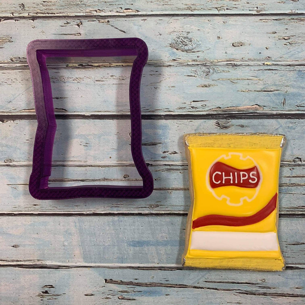 Bag of Chips Cookie Cutter or Fondant Cutter and Clay Cutter