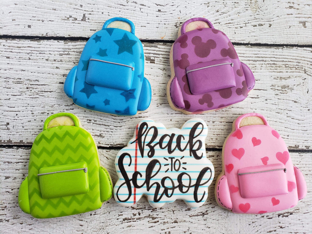 Backpack or Back Pack Cookie Cutter and Fondant Cutter and Clay Cutter