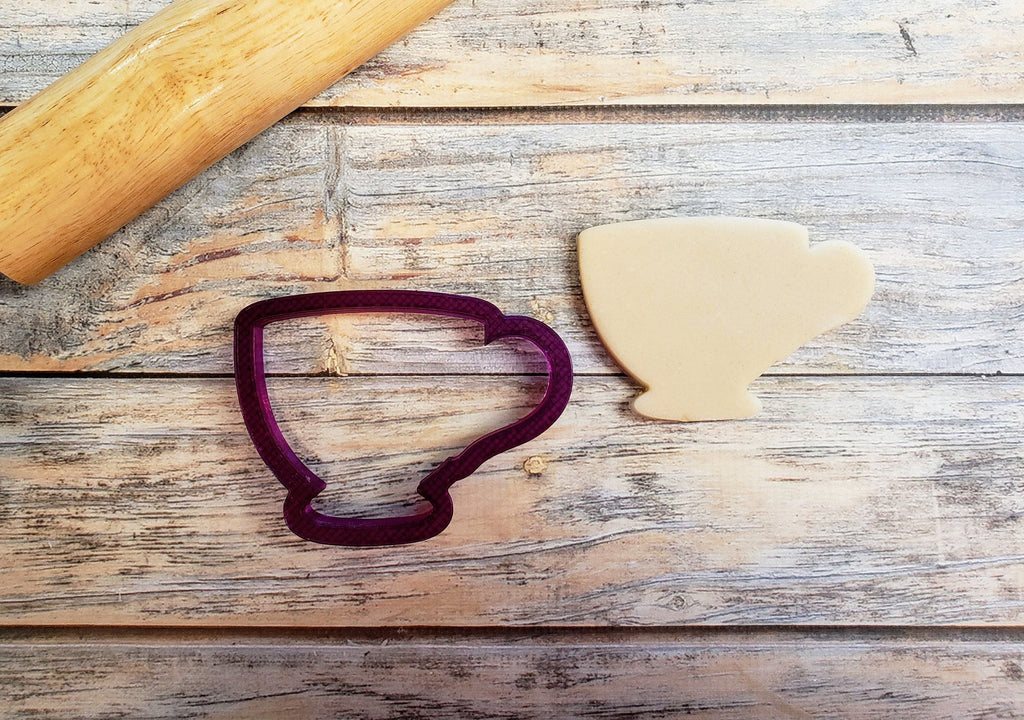 Tea Cup #2 or Coffee Cup Cookie Cutter and Fondant Cutter and Clay Cutter