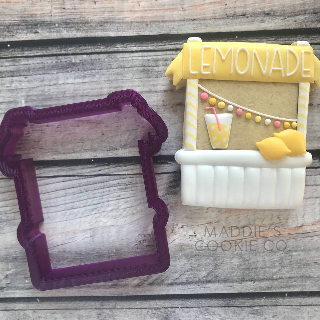 Lemonade Stand or Cookie Stand or Farmers Market Cookie Cutter or Fondant Cutter and Clay Cutter