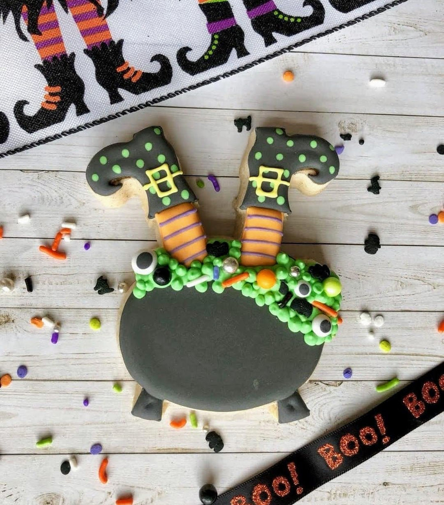 Witch In A Cauldron Cookie Cutter or Fondant Cutter and Clay Cutter