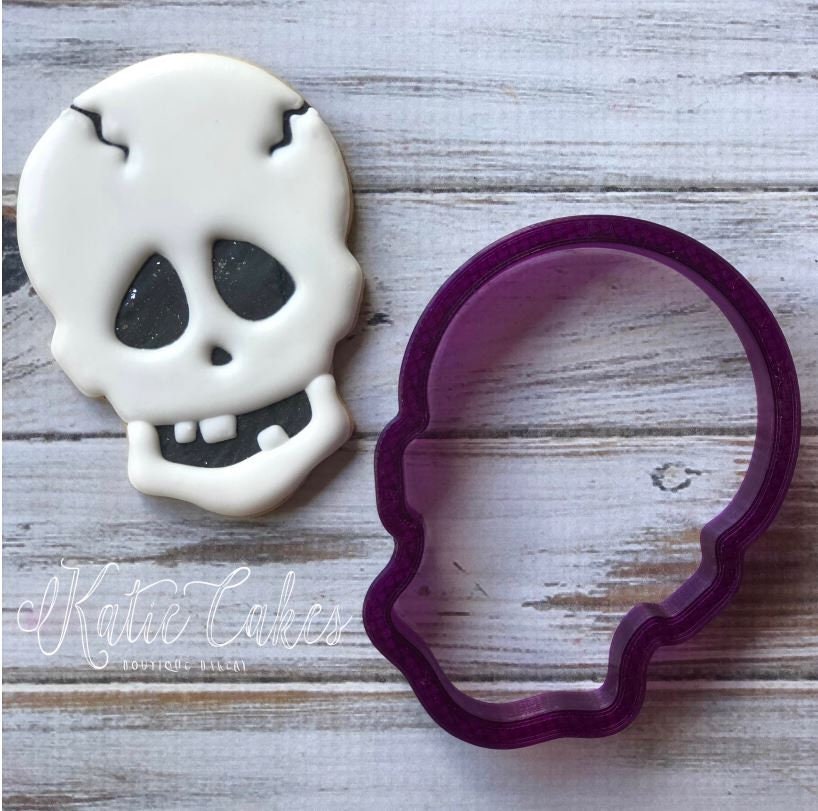 Skull #2 Cookie Cutter and Fondant Cutter and Clay Cutter