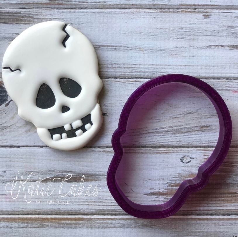 Skull #1 Cookie Cutter and Fondant Cutter and Clay Cutter