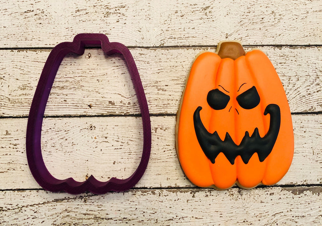 Large Pumpkin or Jack O Lantern Cookie Cutter or Fondant Cutter and Clay Cutter