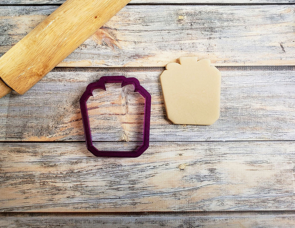 Wonky Squarish Pumpkin Cookie Cutter or Fondant Cutter and Clay Cutter