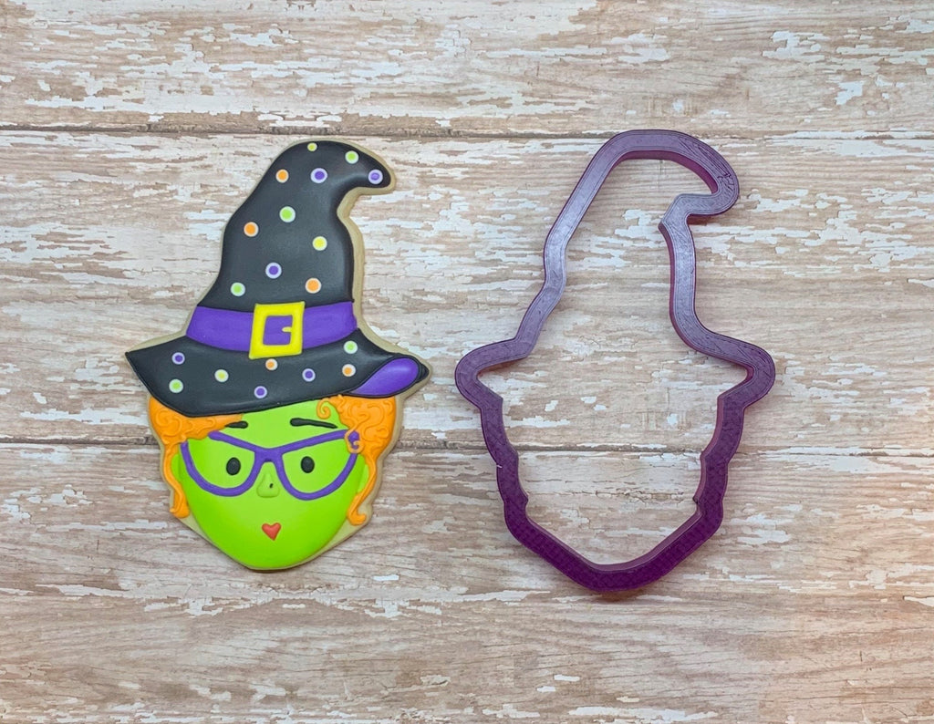 Laura Witch with Hat Cookie Cutter or Fondant Cutter and Clay Cutter