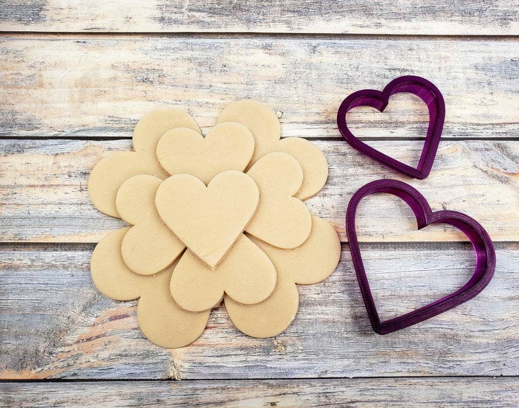 Heart Platter Cookie Cutter and Fondant Cutter and Clay Cutter