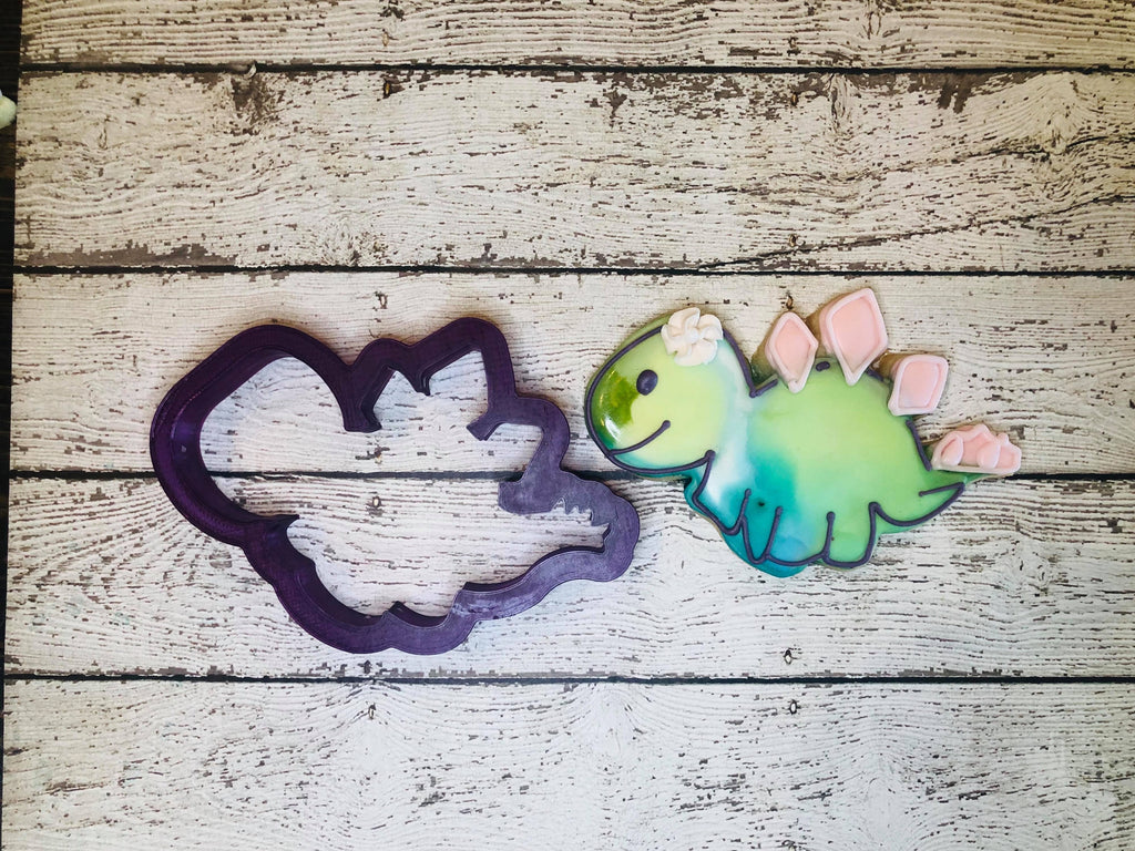 Stegosaurus #2 Dinosaur Cookie Cutter or Fondant Cutter and Clay Cutter