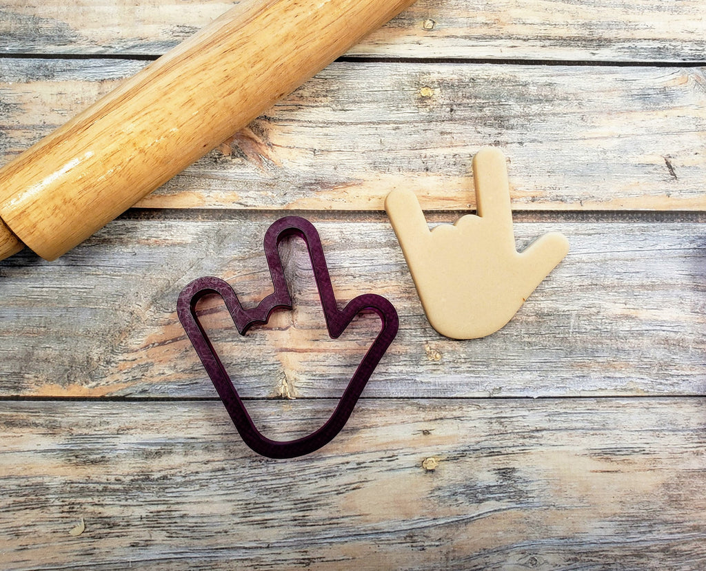 I Love You Hand Sign Cookie Cutter and Fondant Cutter and Clay Cutter