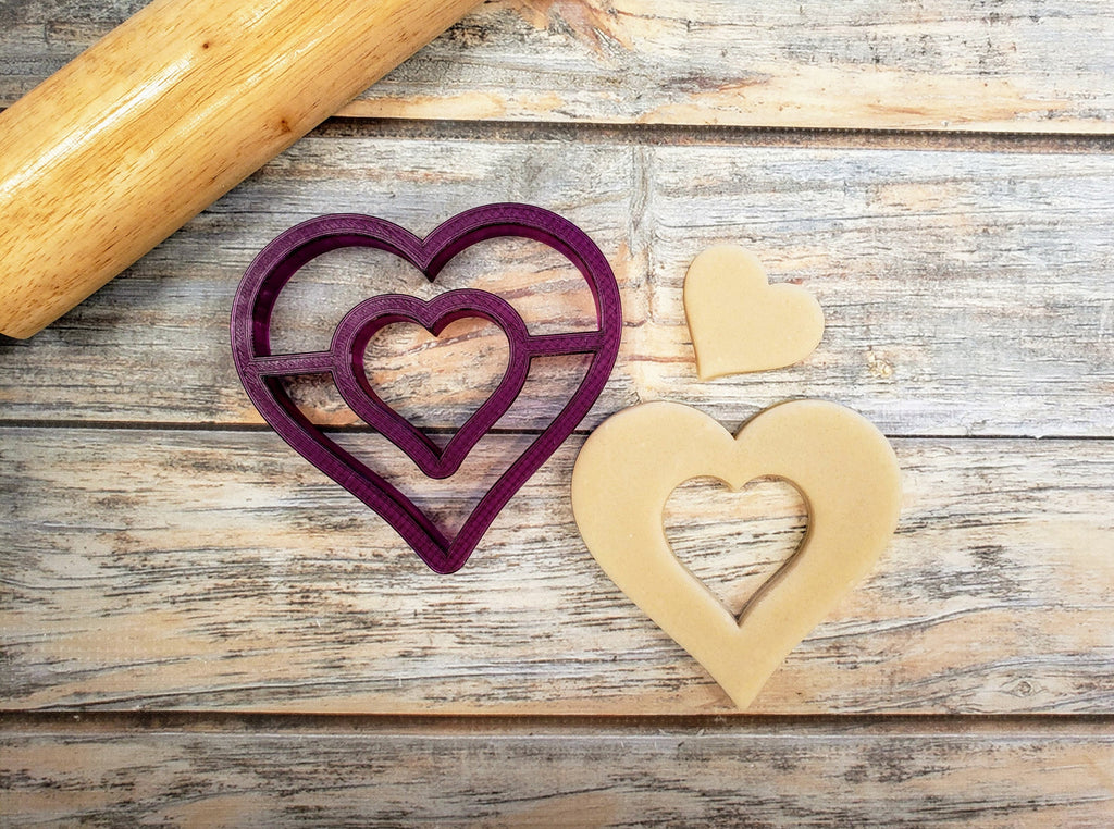 Heart Shaped Donut Cookie Cutter or Fondant Cutter and Clay Cutter