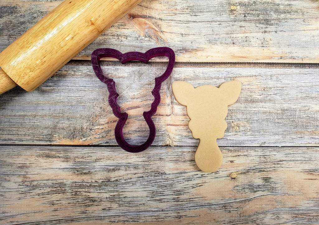 Fawn or Fox Rattle Cookie Cutter and Fondant Cutter and Clay Cutter