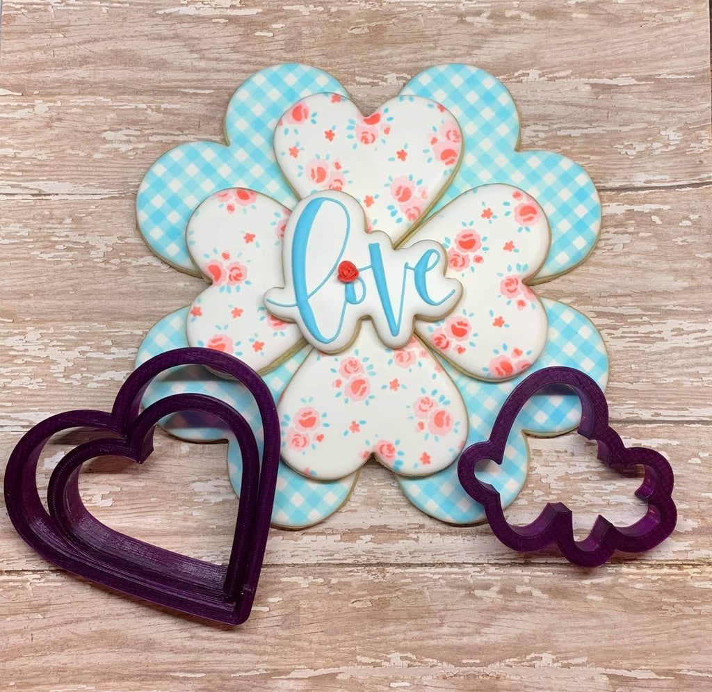 Heart Platter Cookie Cutter and Fondant Cutter and Clay Cutter