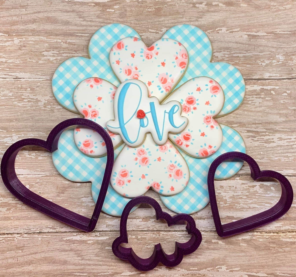 Heart Platter Cookie Cutter and Fondant Cutter and Clay Cutter