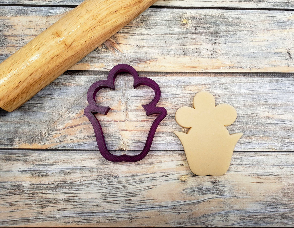 Daisy with Leaves Cookie Cutter and Fondant Cutter and Clay Cutter