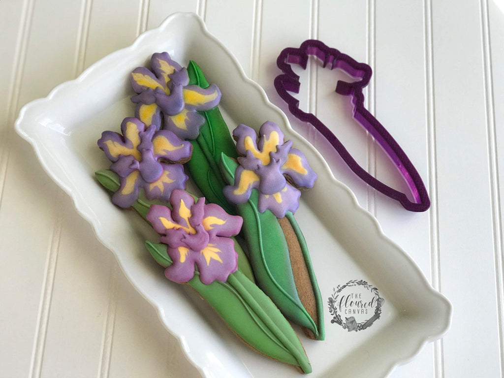 The Floured Canvas Mixed Floral Set of 4 Cookie Cutters and Fondant Cutters and Clay Cutters