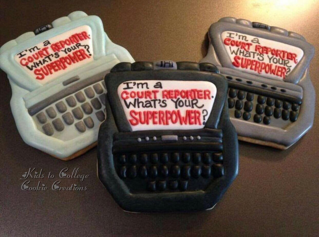 Court Reporter Machine Cookie Cutter and Fondant Cutter and Clay Cutter