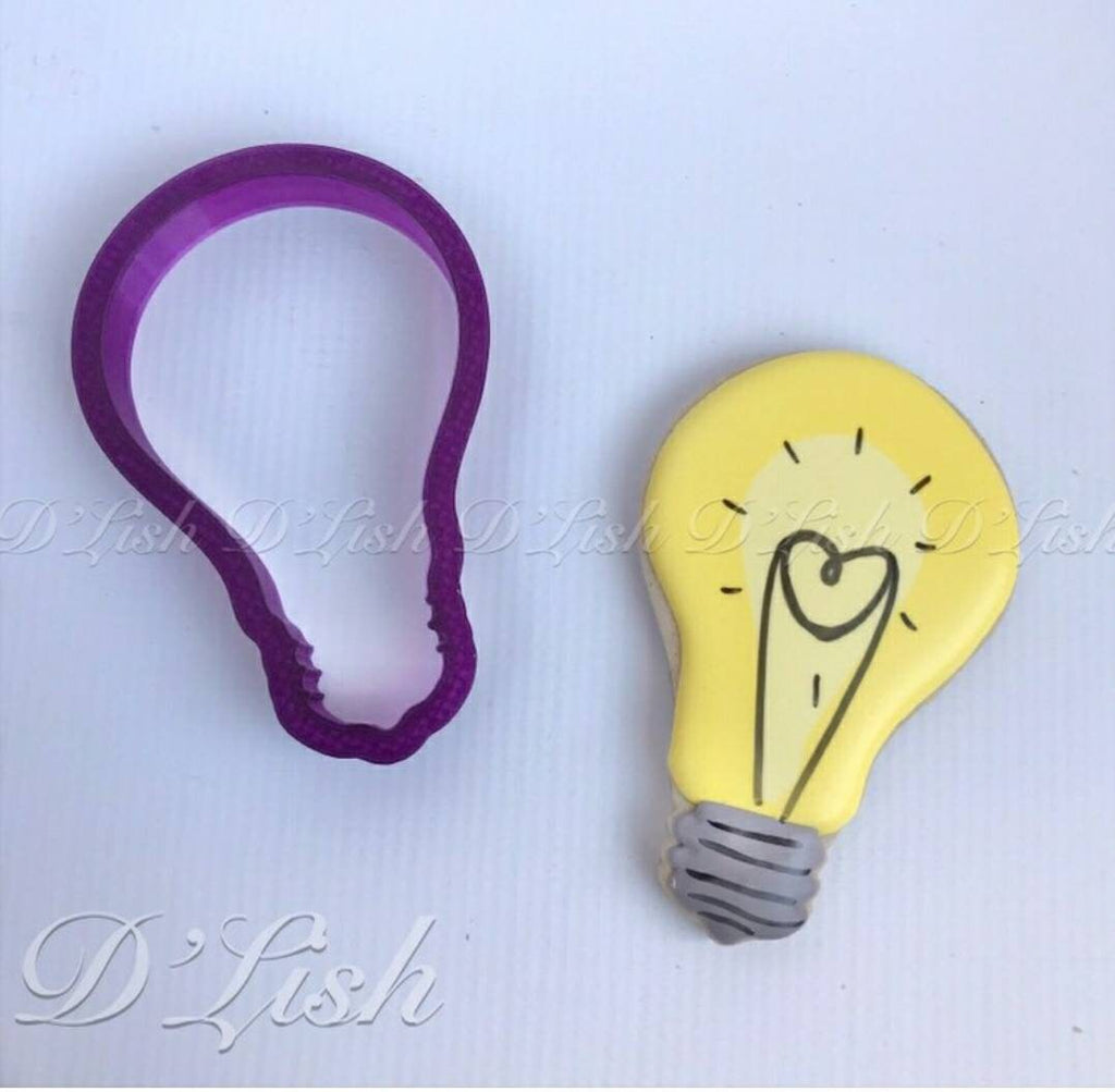 Light Bulb Cookie Cutter and Fondant Cutter and Clay Cutter