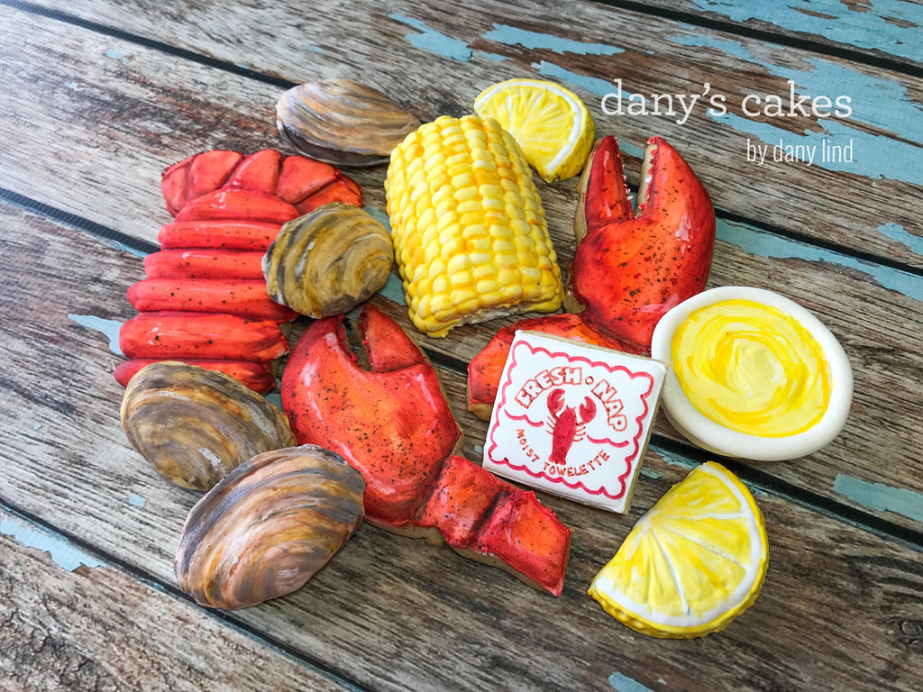 Lobster Claws & Lobster Tail by Dany Lind Cookie Cutters and Fondant Cutter and Clay Cutter