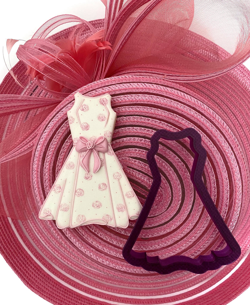 Sword's Derby Dress Cookie Cutter and Fondant Cutter and Clay Cutter