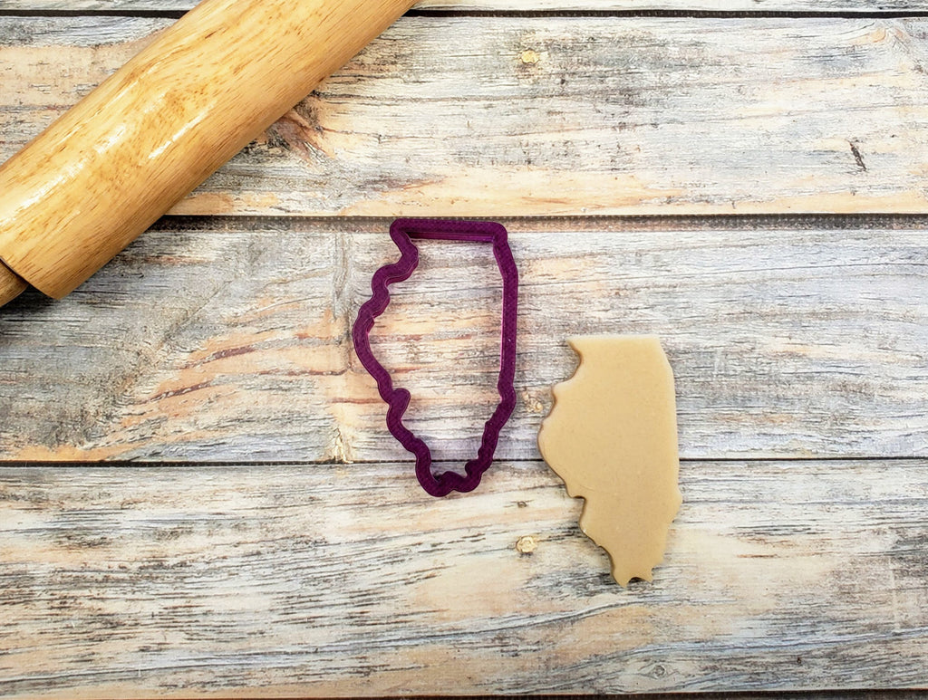 State of Illinois Cookie Cutter and Fondant Cutter and Clay Cutter