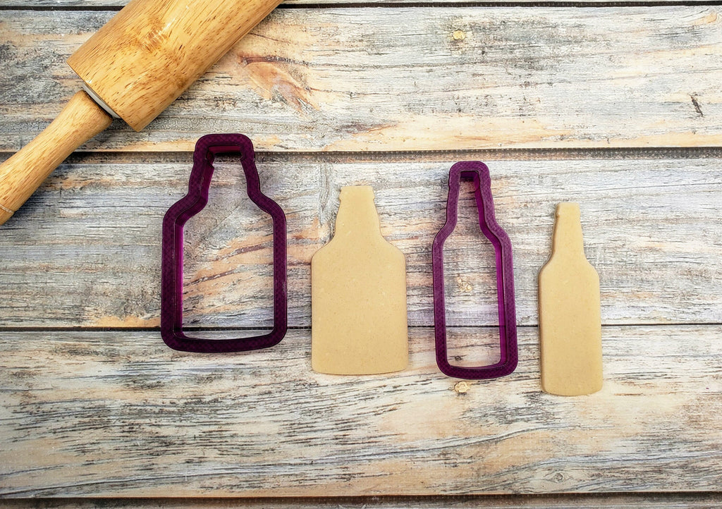 Beer Bottle or Soda Bottle or Pop Bottle Cookie Cutter and Fondant Cutter and Clay Cutter