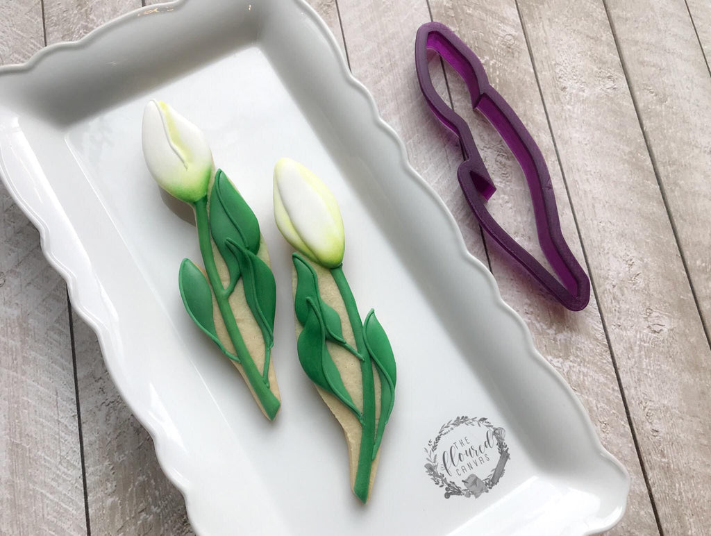 The Floured Canvas Easter Lily Bouquet Set of 3 Cookie Cutters and Fondant Cutters and Clay Cutters