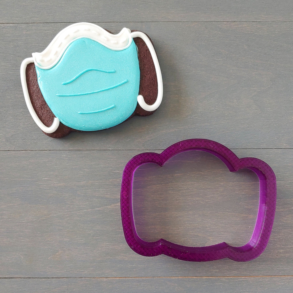 Face Mask Cookie Cutter and Fondant Cutter and Clay Cutter