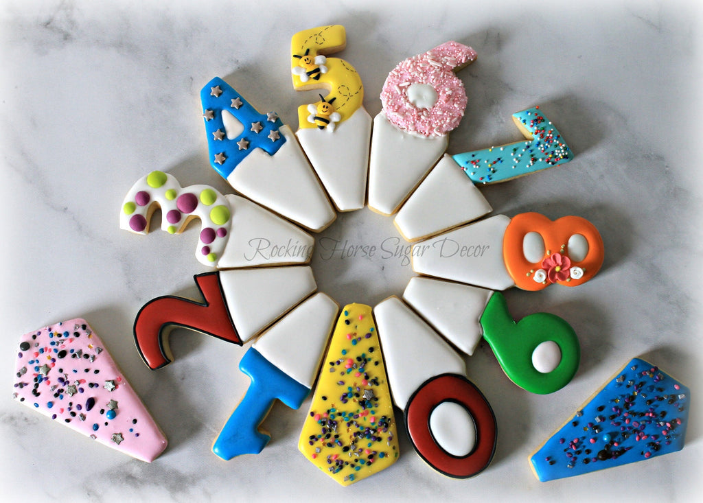 Lynne's Platter Numbers & Party Pieces Cookie Cutter Set and Fondant Cutter and Clay Cutter