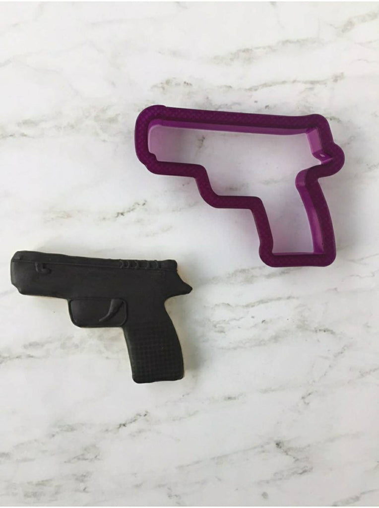 Hand Gun Cookie Cutter and Fondant Cutter and Clay Cutter