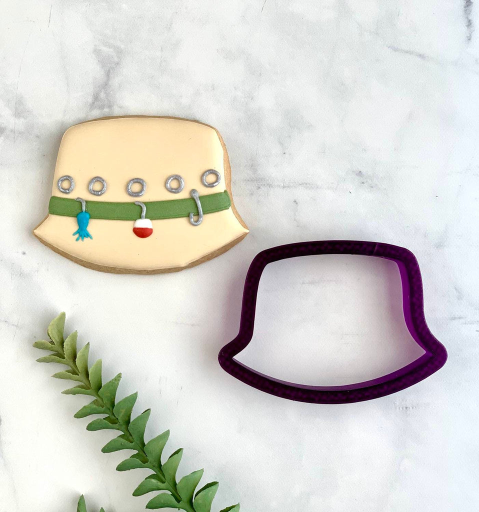 Fishing Hat or Bucket Hat Cookie Cutter and Fondant Cutter and Clay Cutter