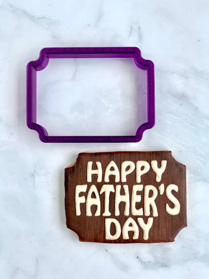 Logan Plaque Cookie Cutter and Fondant Cutter and Clay Cutter