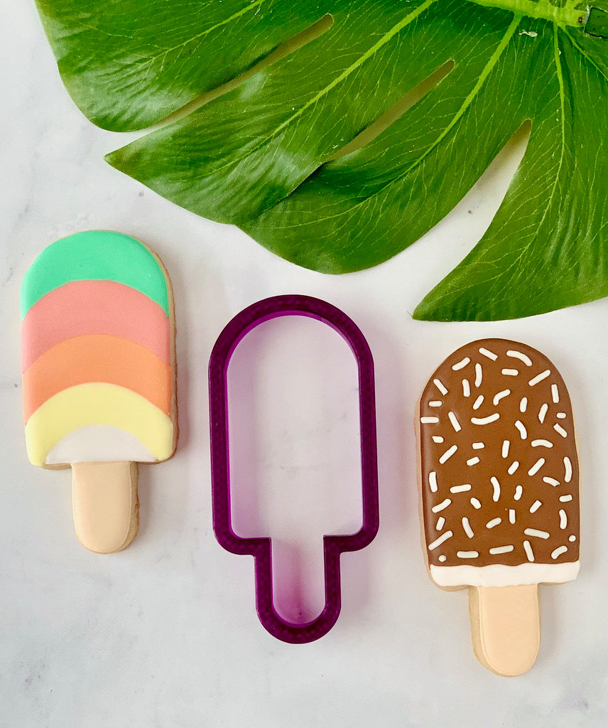 Popsicle with Stick Cookie Cutter and Fondant Cutter and Clay Cutter