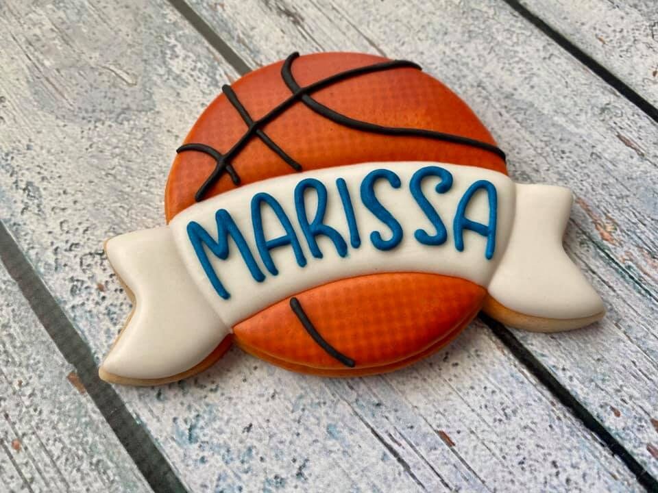 Ball with Banner or Circle with Banner Cookie Cutter and Fondant Cutter and Clay Cutter