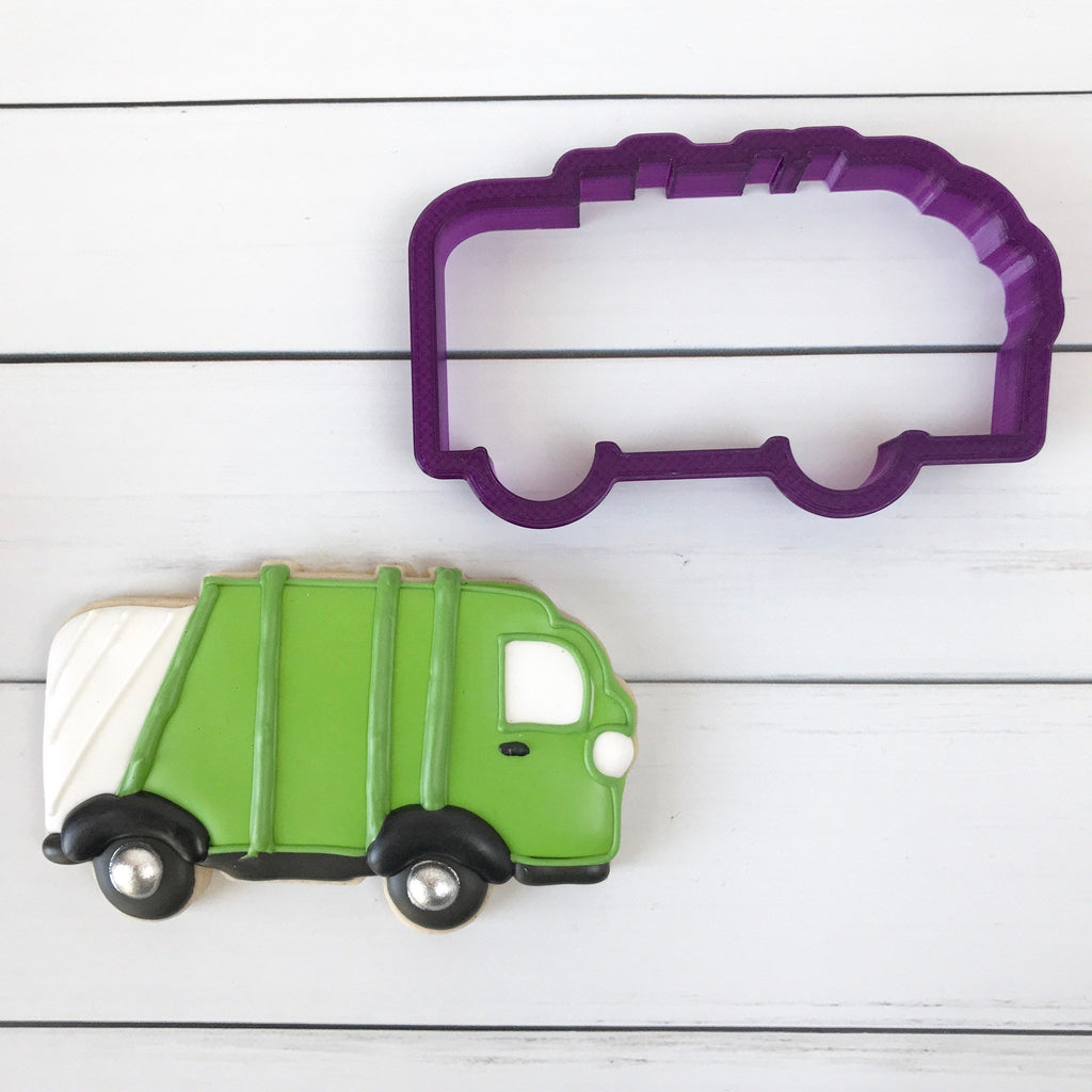 Trash Truck or Garbage Truck or Recycling Truck Cookie Cutter and Fondant Cutter and Clay Cutter