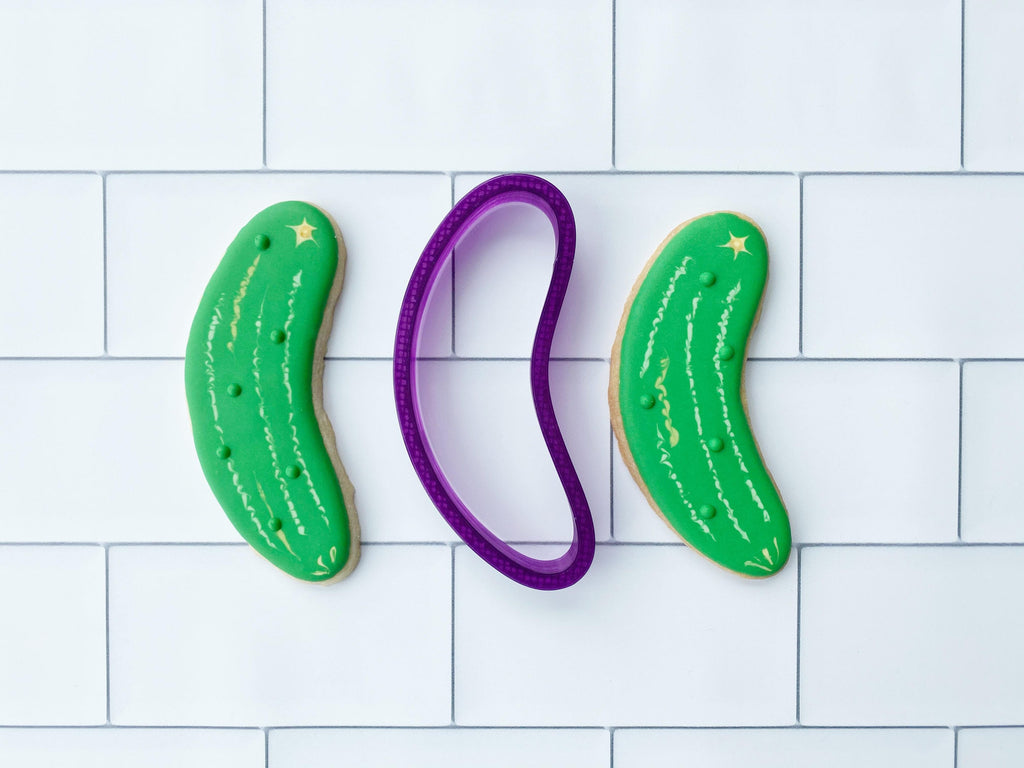 Pickle or Cucumber Cookie Cutter or Fondant Cutter and Clay Cutter