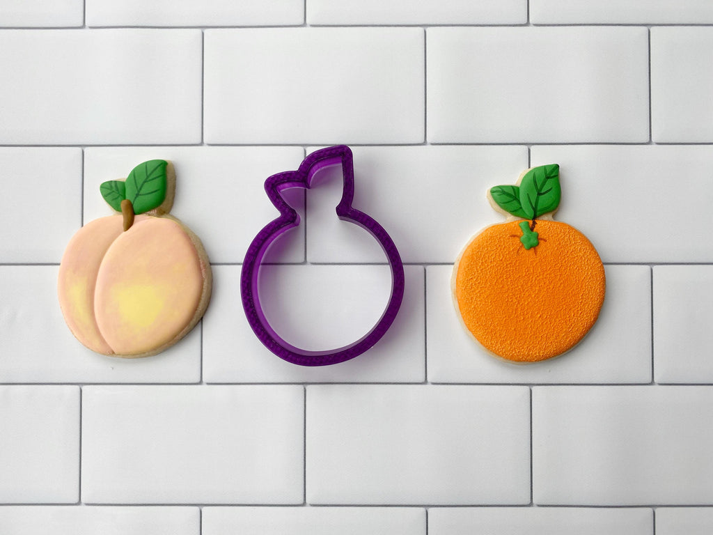 Peach #2 or Orange Cookie Cutter and Fondant Cutter and Clay Cutter