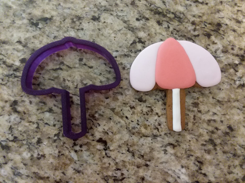 Beach Umbrella or Pool Umbrella or Patio Umbrella Cookie Cutter and Fondant Cutter and Clay Cutter