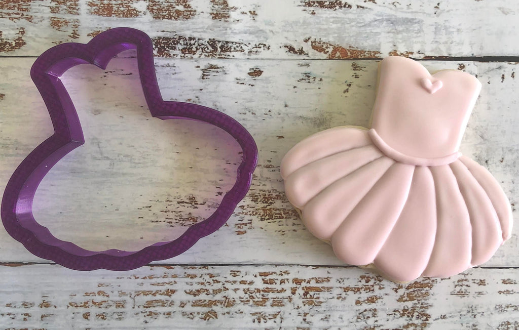 Ballerina Tutu Dress Cookie Cutter or Fondant Cutter and Clay Cutter